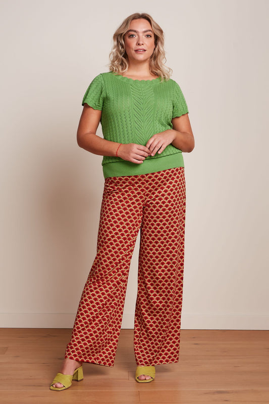 King Louie Audrey Top Rocky Ajour Jade Green