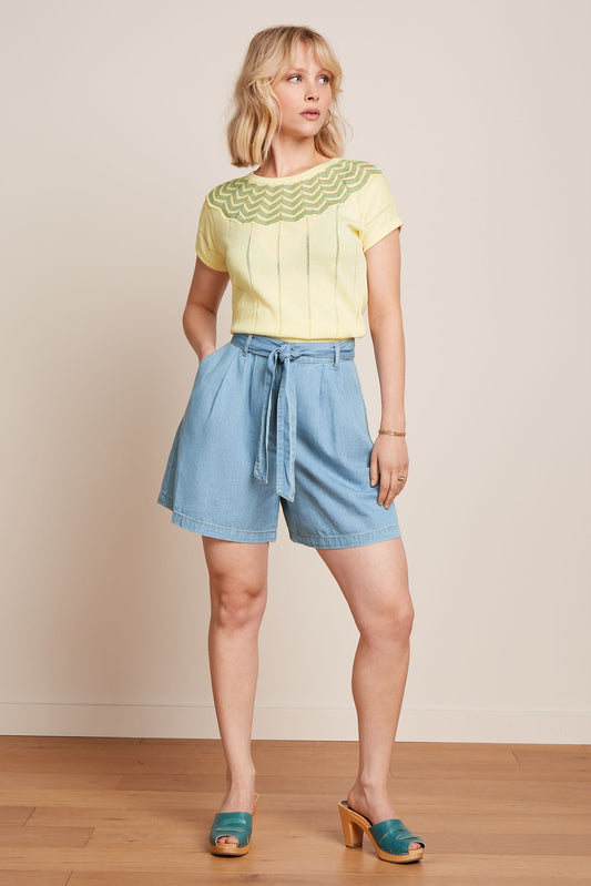 King Louie Yoke Top Hoops Cream