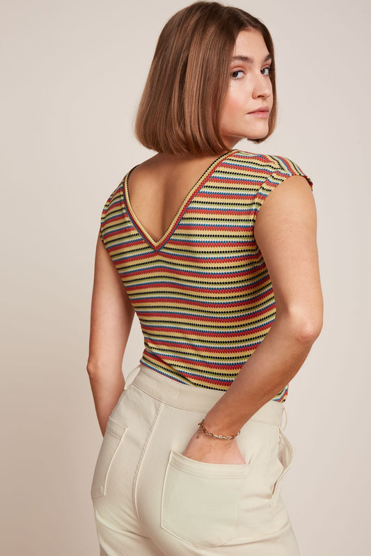 King Louie Double V Top Beebop Stripe