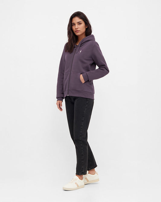 Nikin TreeHoodie Zip Women Deep Purple