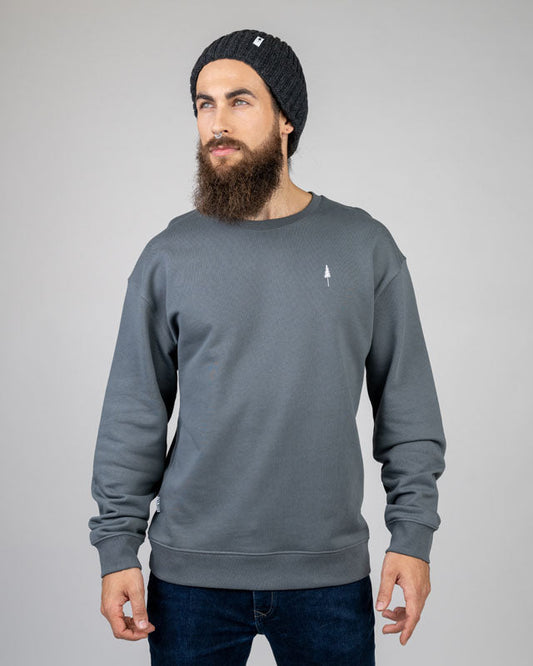 Nikin Basic TreeSweater Relaxed Unisex Pulli Anthracite