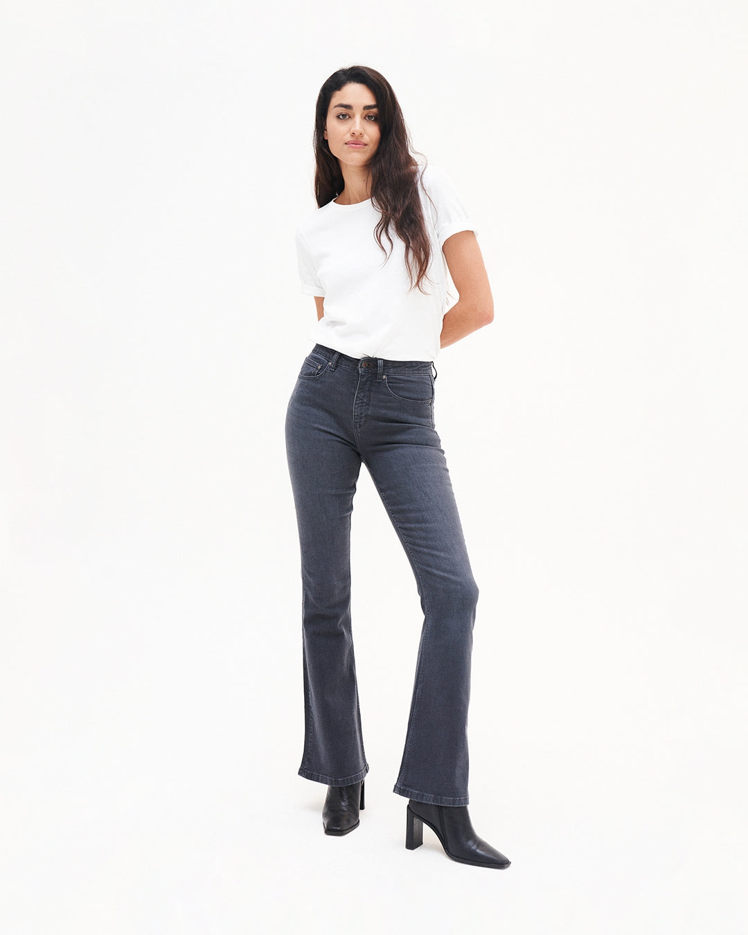 Kuyichi Lisette Flare Steel Grey
