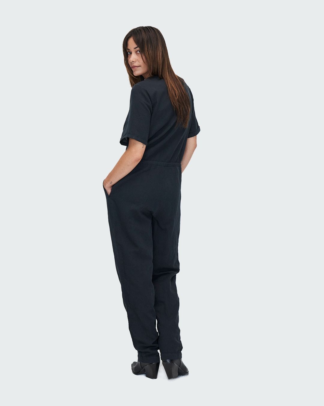 Kuyichi Sia Jumpsuit Jet Black