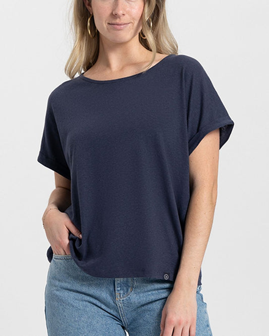 Kuyichi Bella T-Shirt Dark Navy