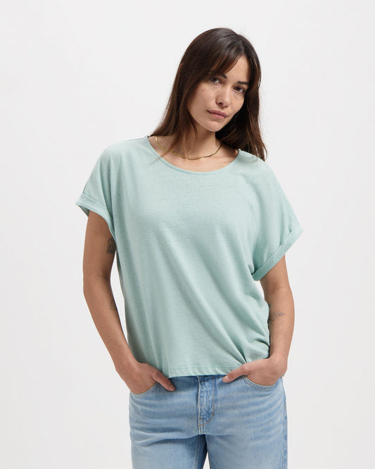 Kuyichi Bella tee (soft petrol)
