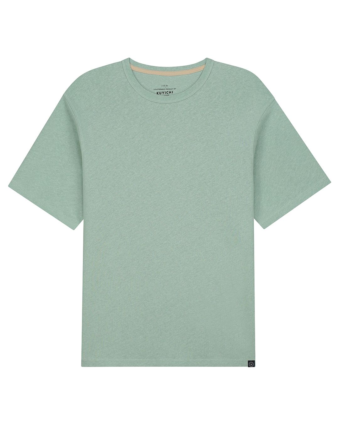 Kuyichi Liam Linen tee ( soft petrol)