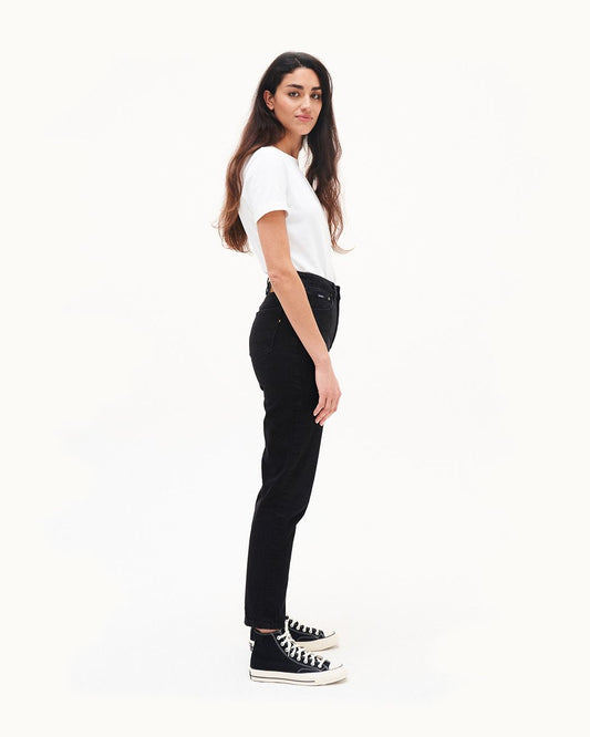 Kuyichi Nora Loose Tapered Vintage Black Jeans für Damen
