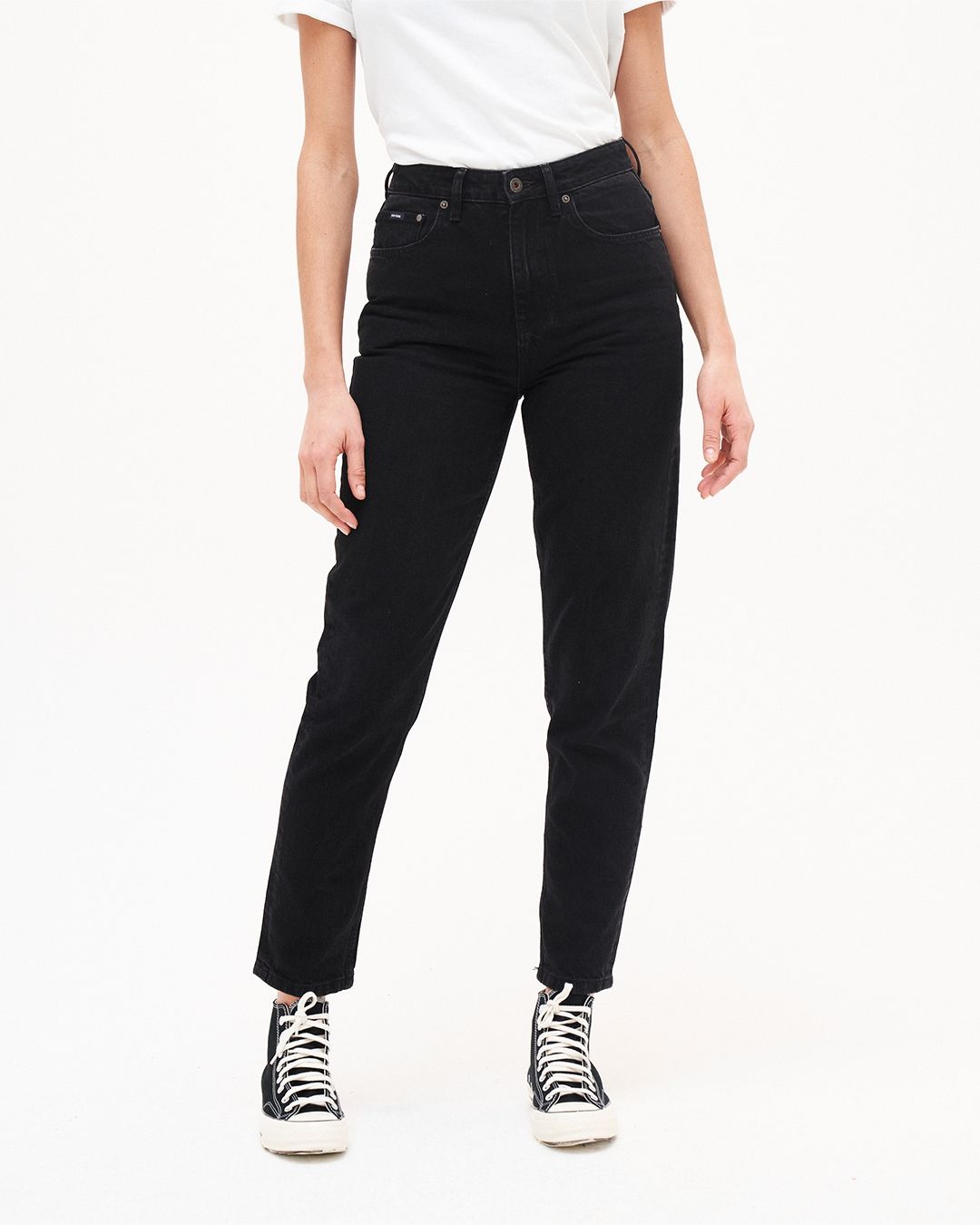 Kuyichi Nora Loose Tapered Vintage Black Jeans für Damen