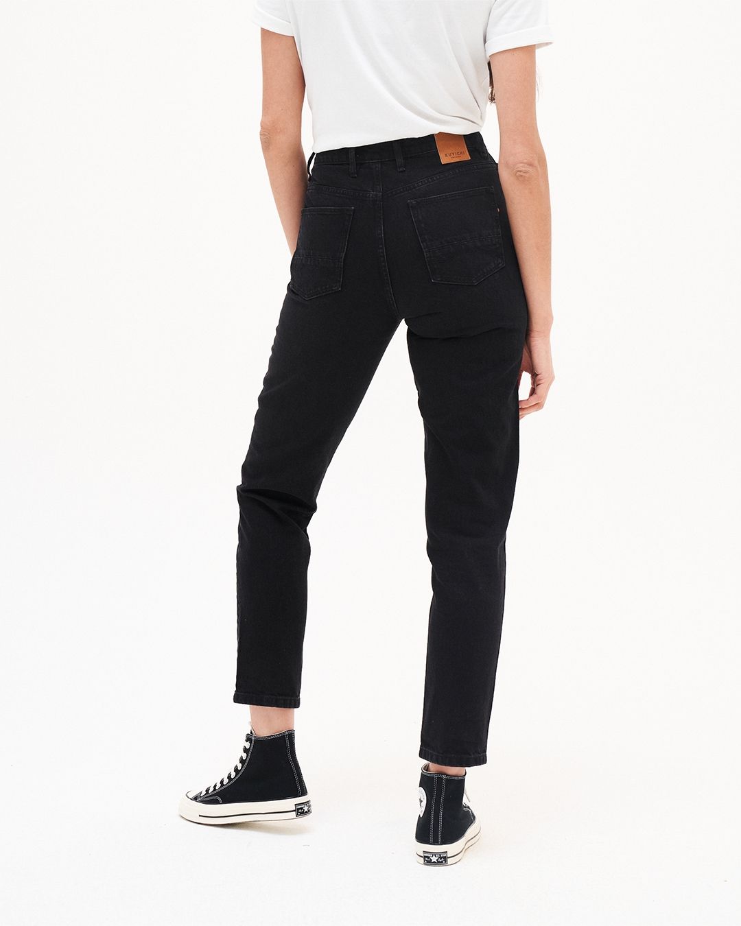 Kuyichi Nora Loose Tapered Vintage Black Jeans für Damen