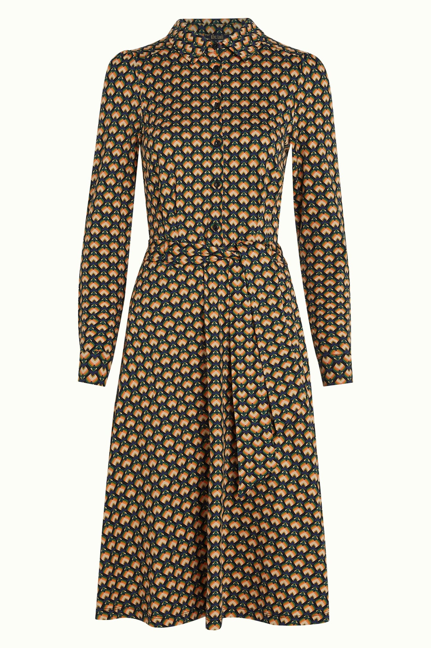 King Louie Sheeva Dress Valet Blusenkleid mit LENZING™ ECOVERO™