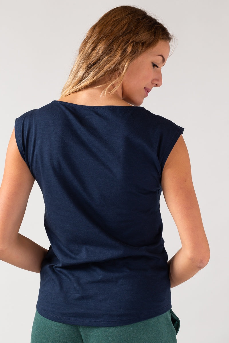 ZRCL Damen-T-Shirt aus Biobaumwolle (Basic Two-Shirt Blue)