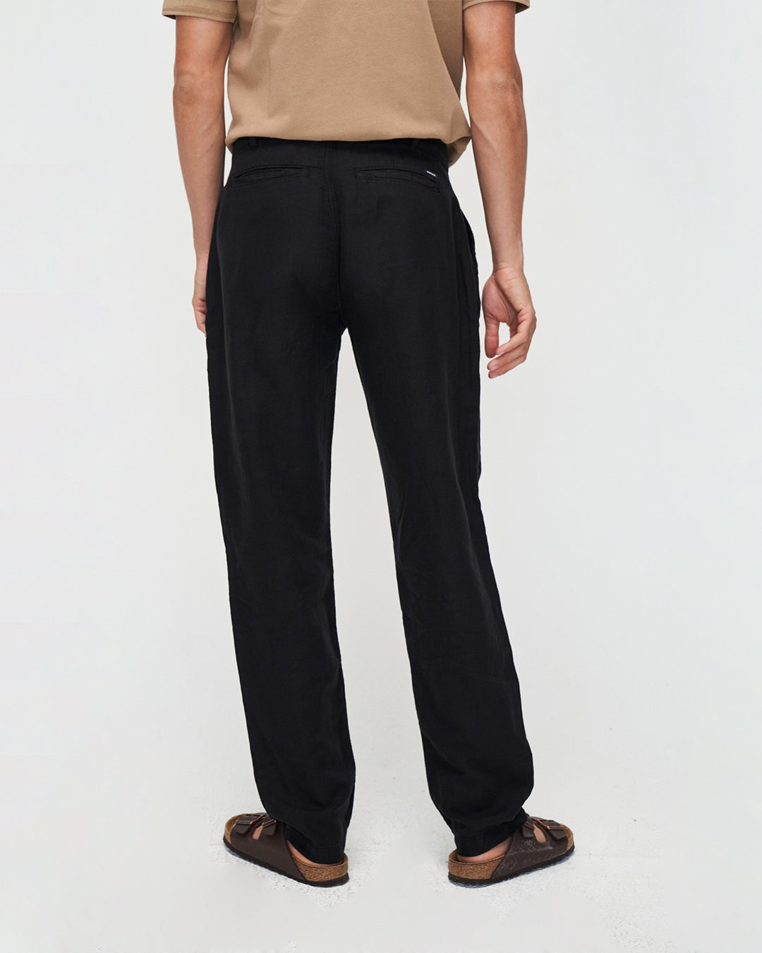 Kuyichi Darren Chino aus Leinen und Bio-Baumwolle ( Black)