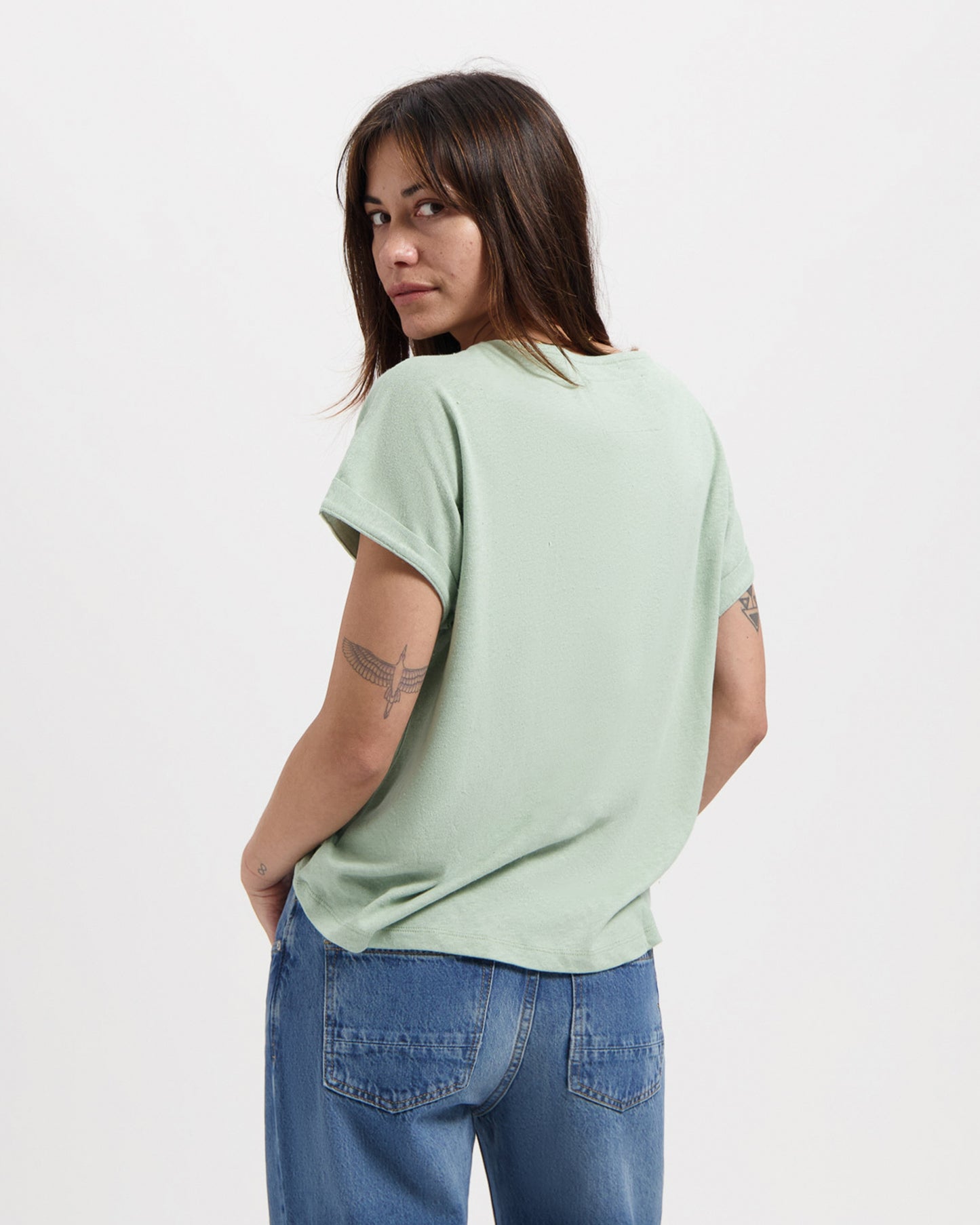 Kuyichi Bella T-Shirt ( Pale green)