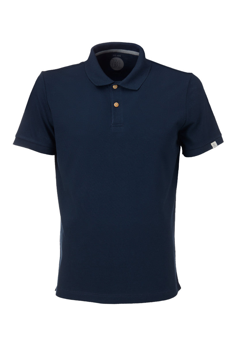 ZRCL Polo-Shirt aus Biobaumwolle (Basic Polo Blue)