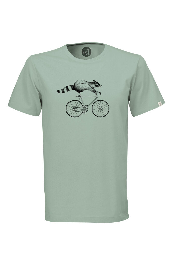 ZRCL Herren-T-Shirt aus Biobaumwolle (Raccoon T-Shirt)