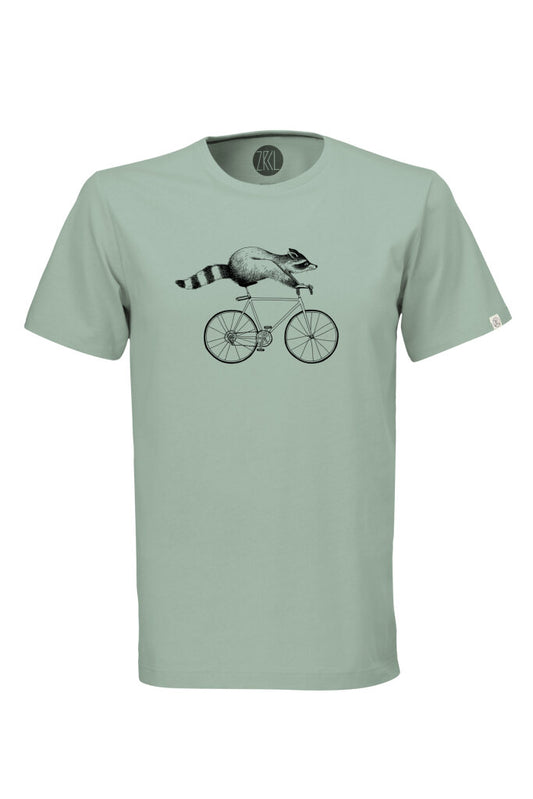 ZRCL Herren-T-Shirt aus Biobaumwolle (Raccoon T-Shirt)