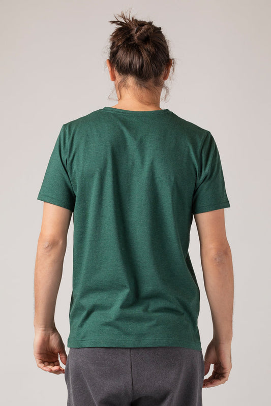 ZRCL Männer-T-Shirt aus Biobaumwolle ( Respect Nature T-Shirt Green Stone)