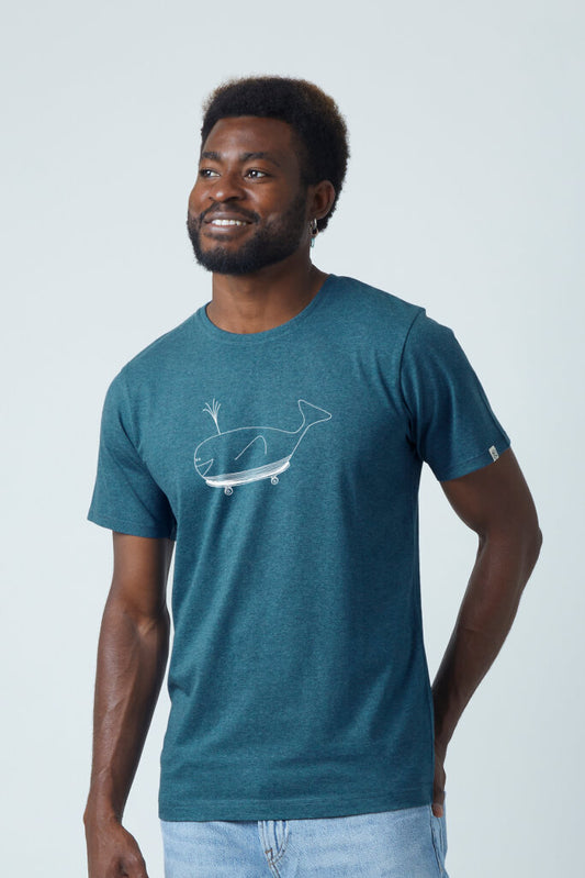 ZRCL Herren-T-Shirt aus Biobaumwolle Whale