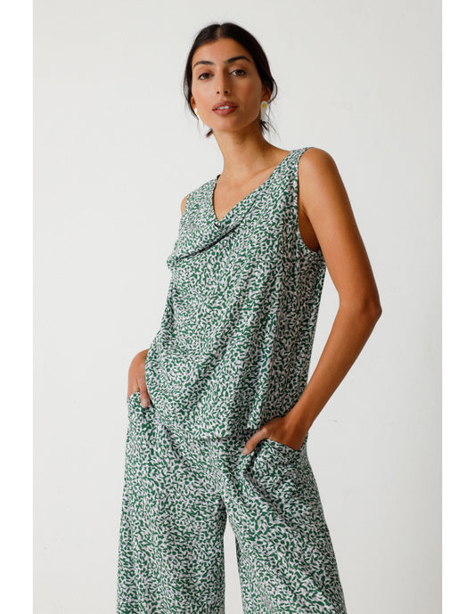 SKFK KEINU SHIRT ärmelloses T-Shirt mit Blumendruck