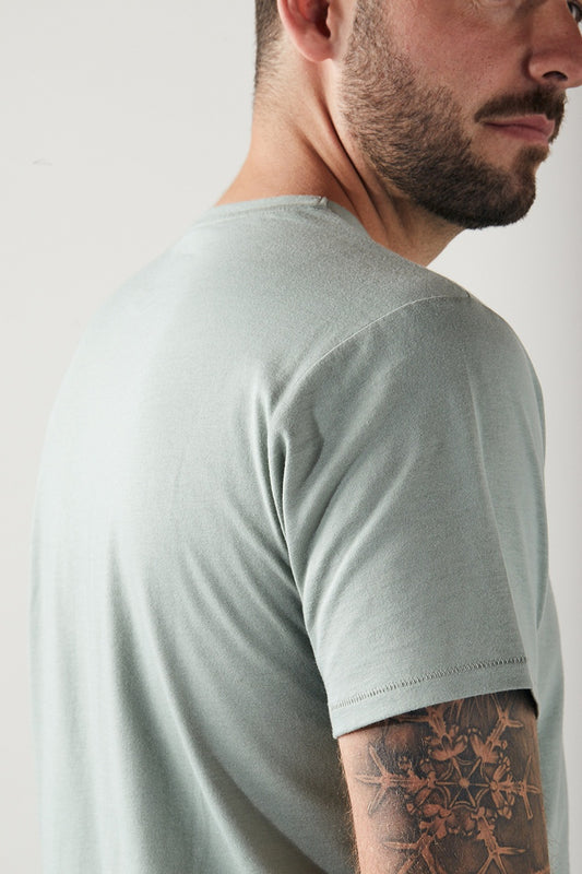 ZRCL Männer-T-Shirt aus Biobaumwolle (Basic T-Shirt Light Green)