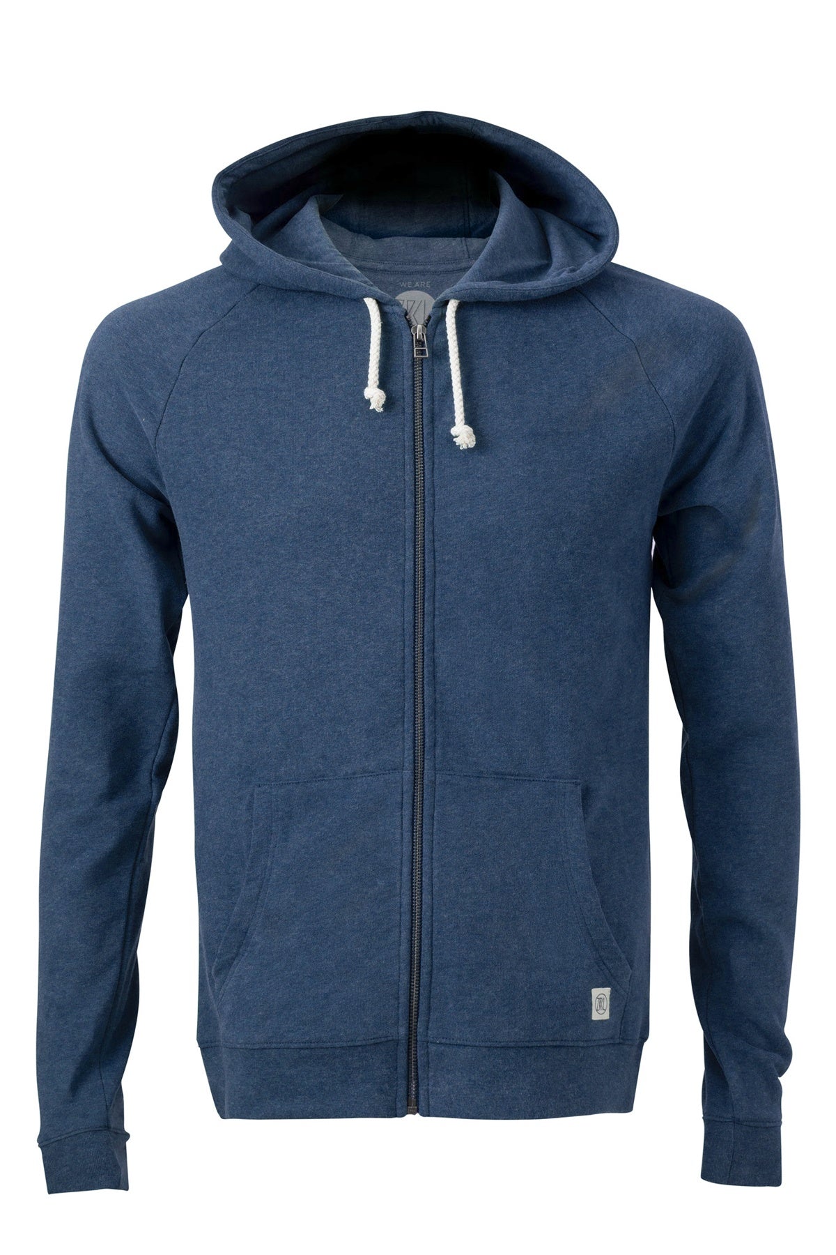 ZRCL Männer-Zip-Hoodie aus Biobaumwolle (Basic Zip-Hoodie Blue Stone)