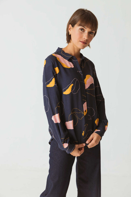 SKFK ASUNE Klassische BLUSE aus Viskose