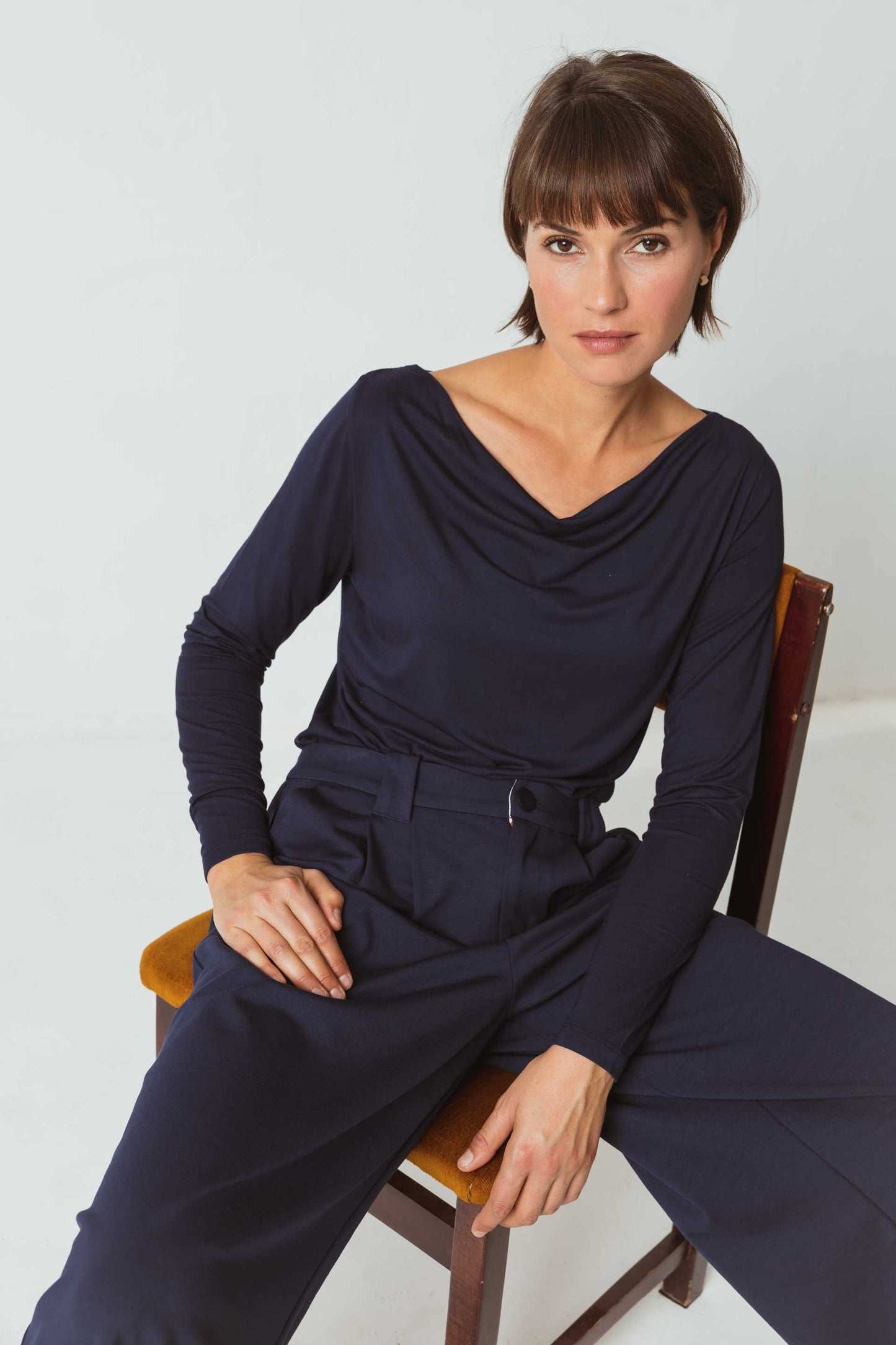 SKFK HIRU Langärmeliges Basic-T-Shirt aus Tencel