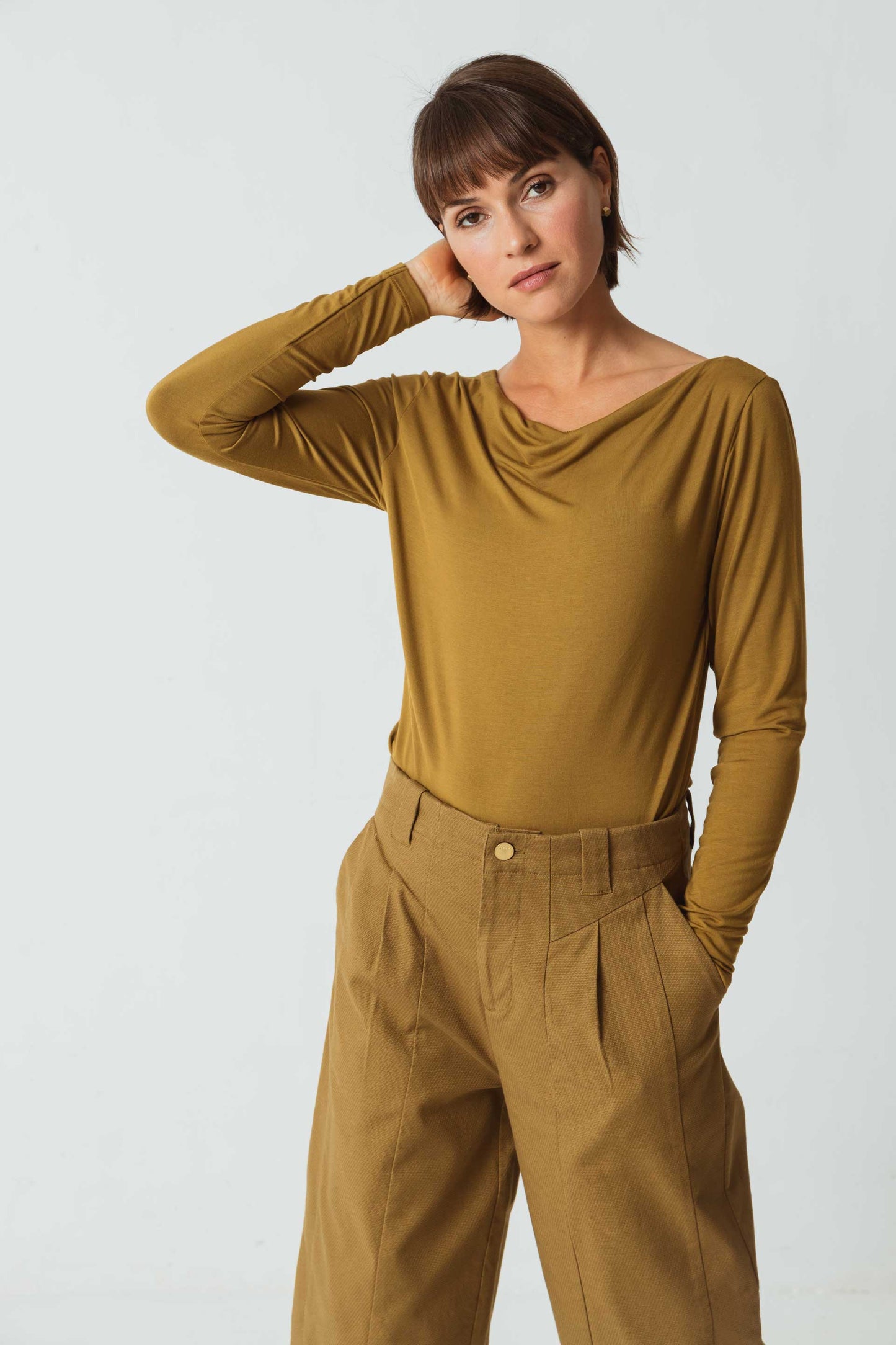 SKFK HIRU Langärmeliges Basic-T-Shirt aus Tencel
