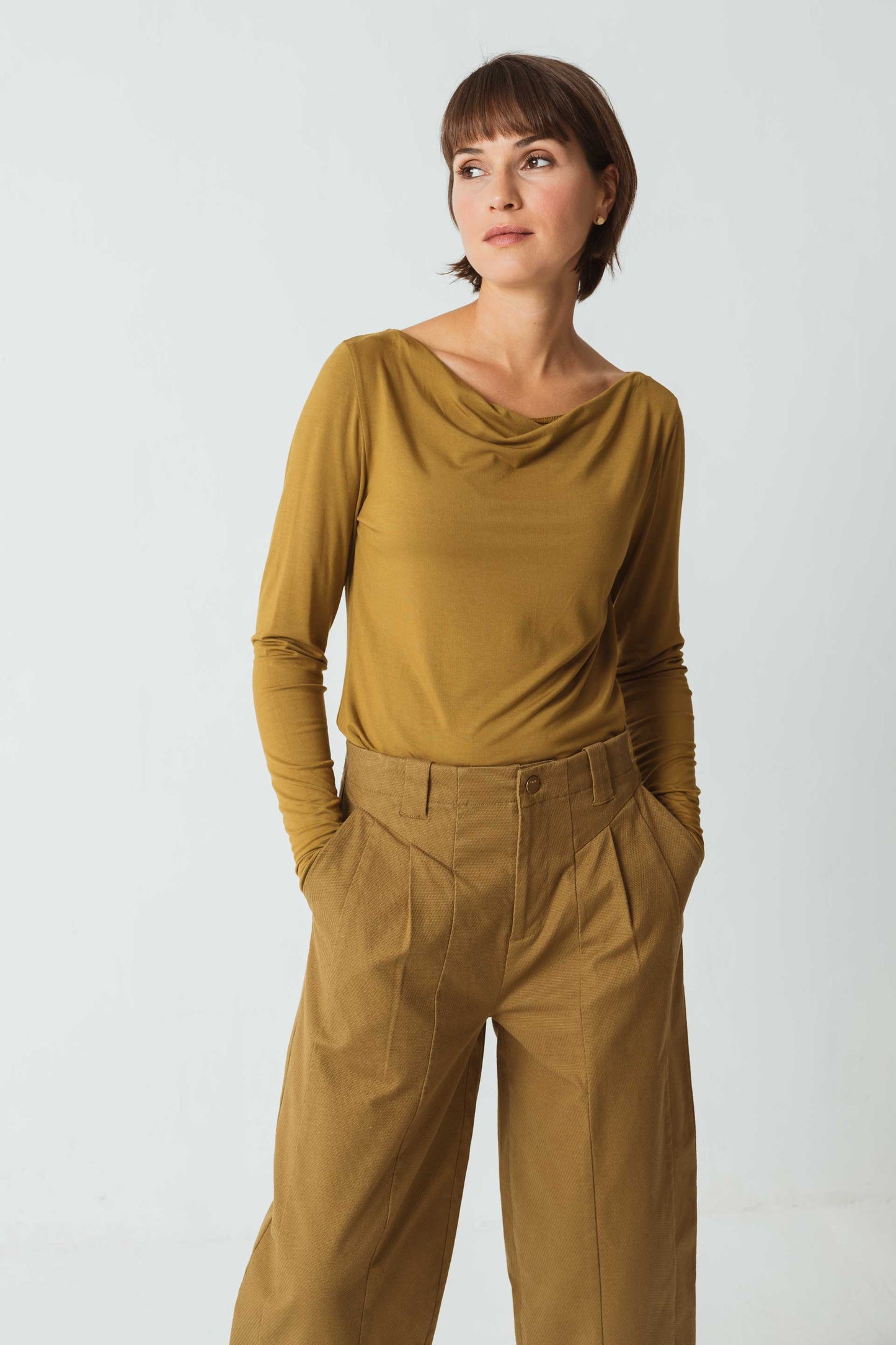 SKFK HIRU Langärmeliges Basic-T-Shirt aus Tencel