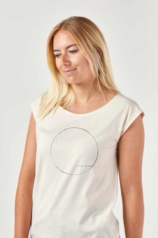 ZRCL Damen-T-Shirt aus Biobaumwolle (WE ARE T-Shirt natural)