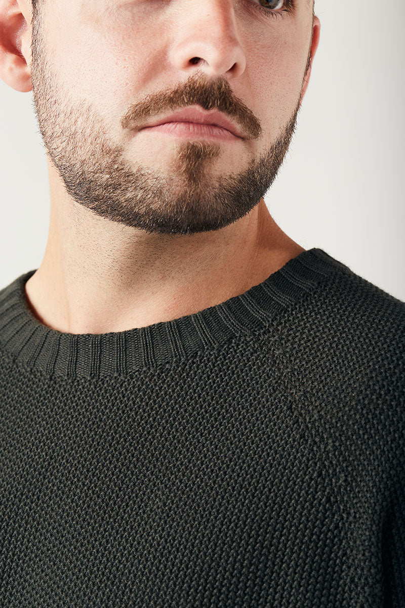 ZRCL Männer-Strick-Sweater made in Switzerland (Sweater Melk Swiss Edition) Dark Green