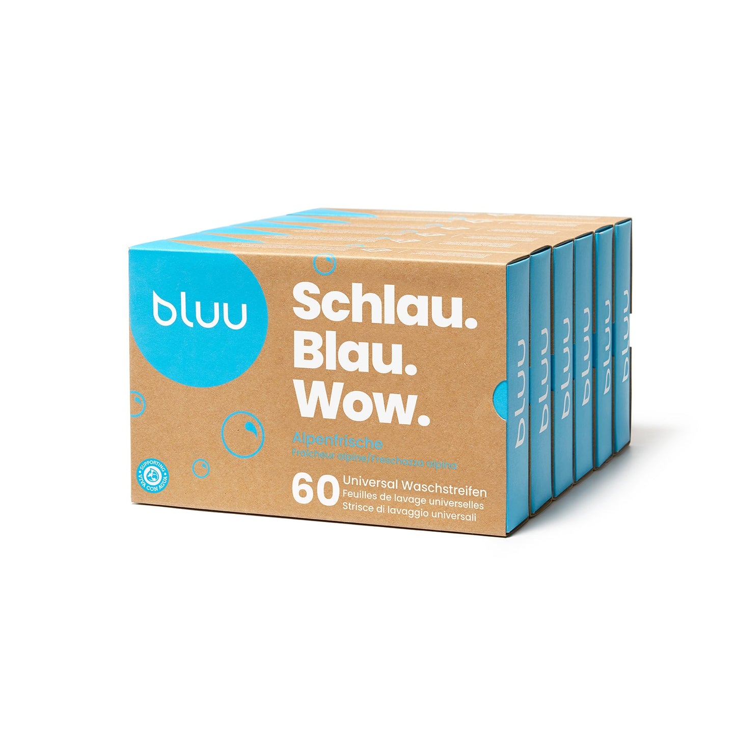 Bluu Waschstreifen Alpenfrische