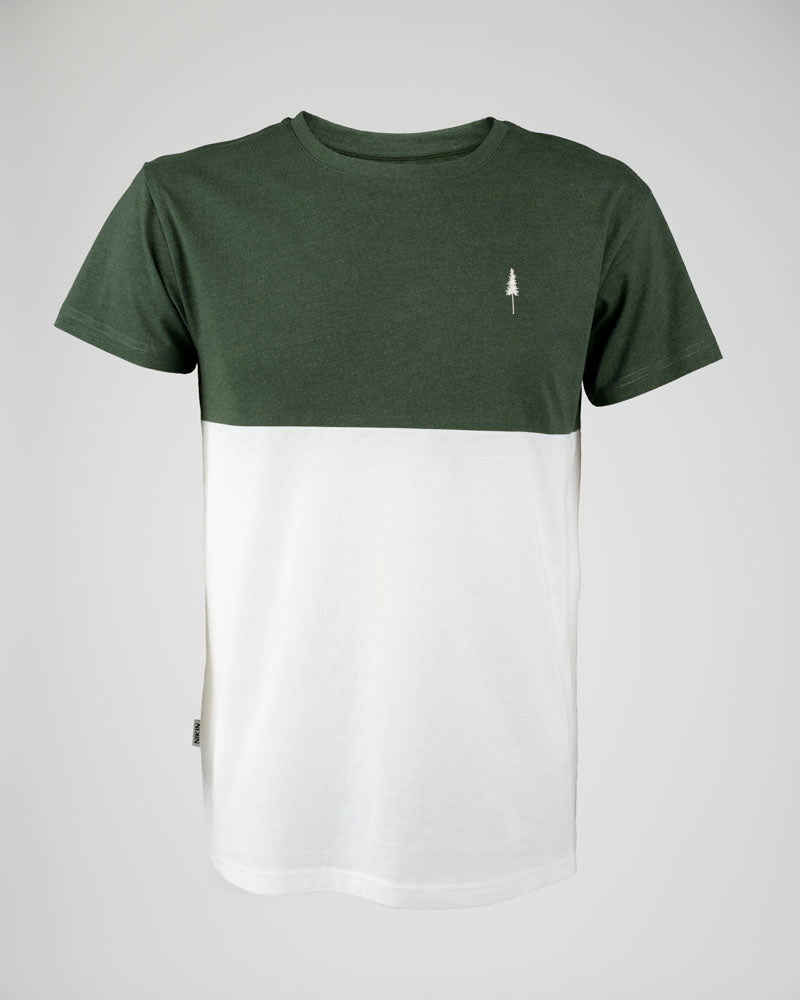 Nikin TreeShirt Bicolor Unisex Olive-Mel