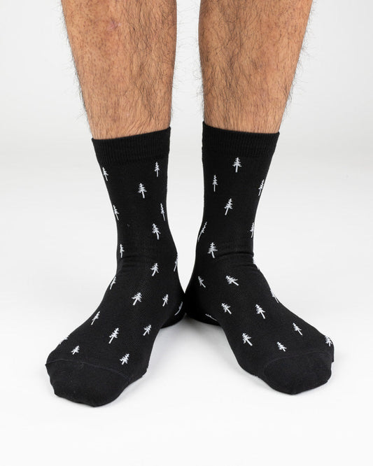 Nikin Tree Socks Standard Allover Black