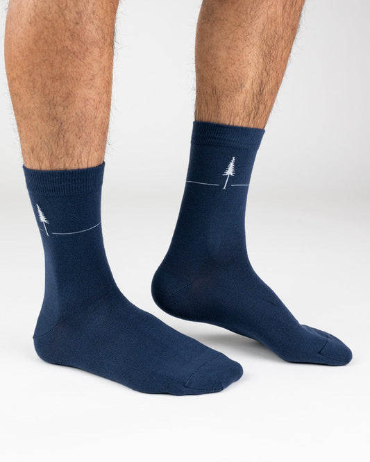 Nikin Tree Socks Standard Single Navy