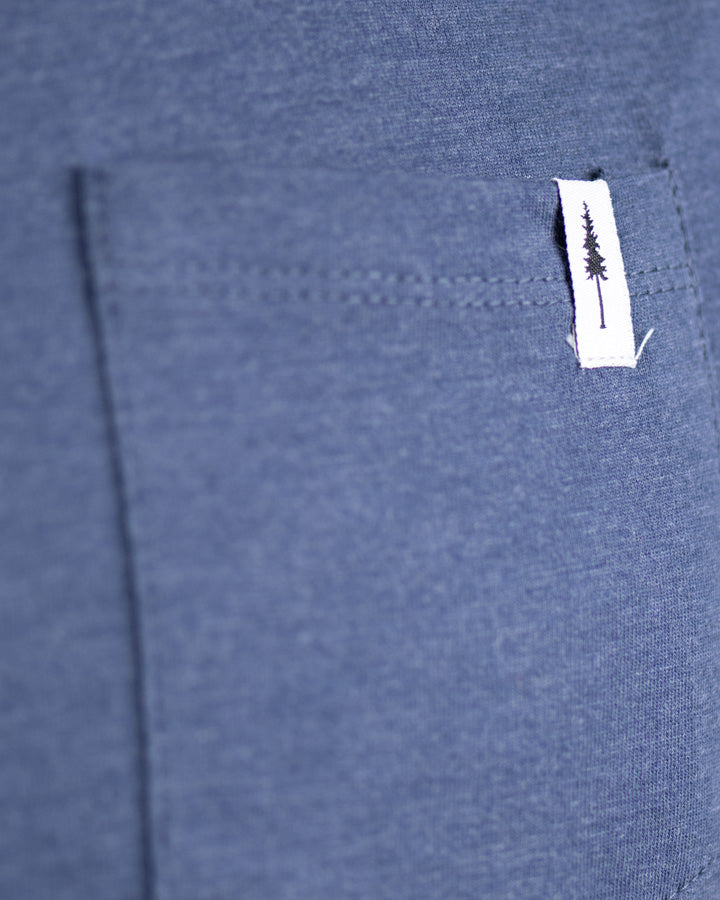 Nikin Pocket Unisex T-Shirt Navy Mel