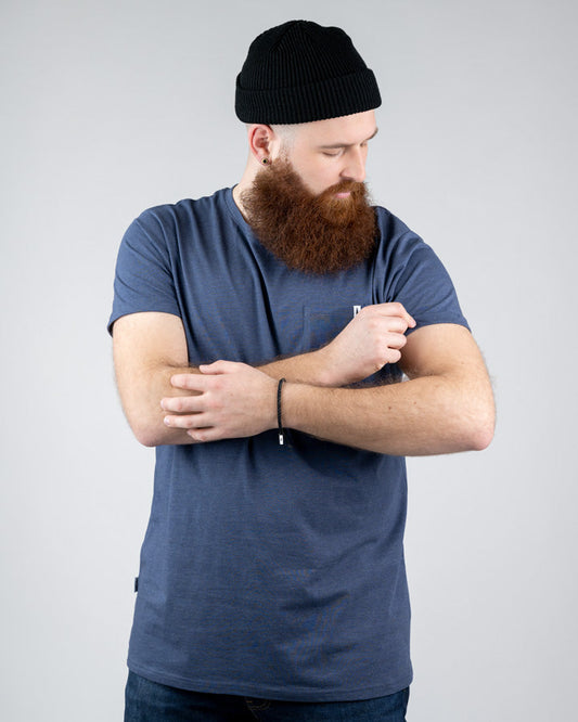 Nikin Pocket Unisex T-Shirt Navy Mel