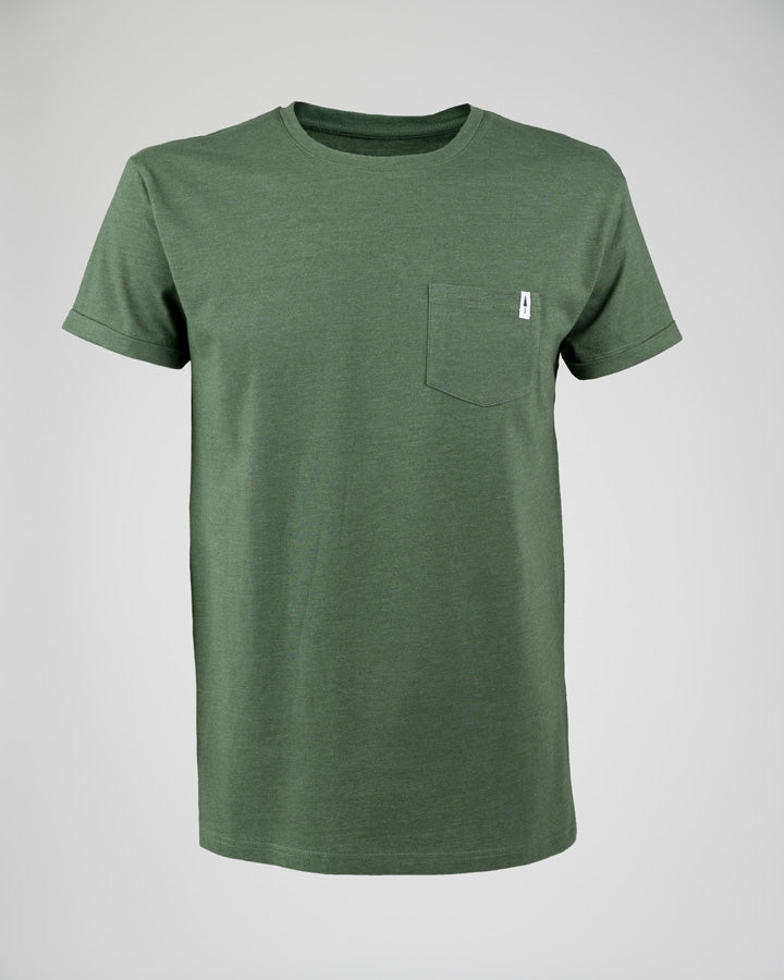 Nikin Pocket Unisex T-Shirt Olive Mel