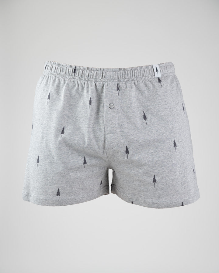 Nikin Treeboxers Allover Boxershorts Grey Mel