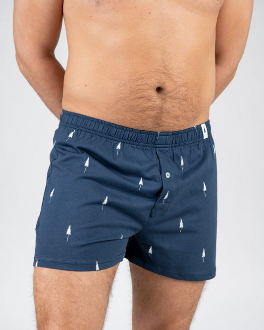 Nikin Treeboxers Allover Boxershorts Navy