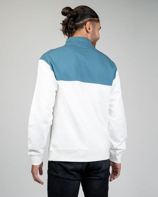 TreeSweater Quarter Zip Colorblock Unisex