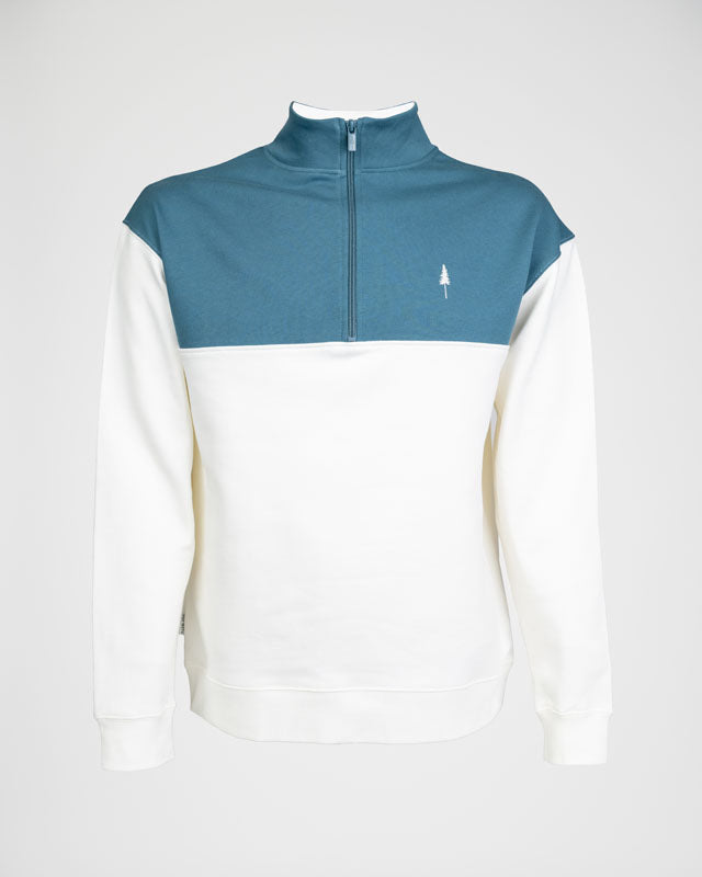 TreeSweater Quarter Zip Colorblock Unisex