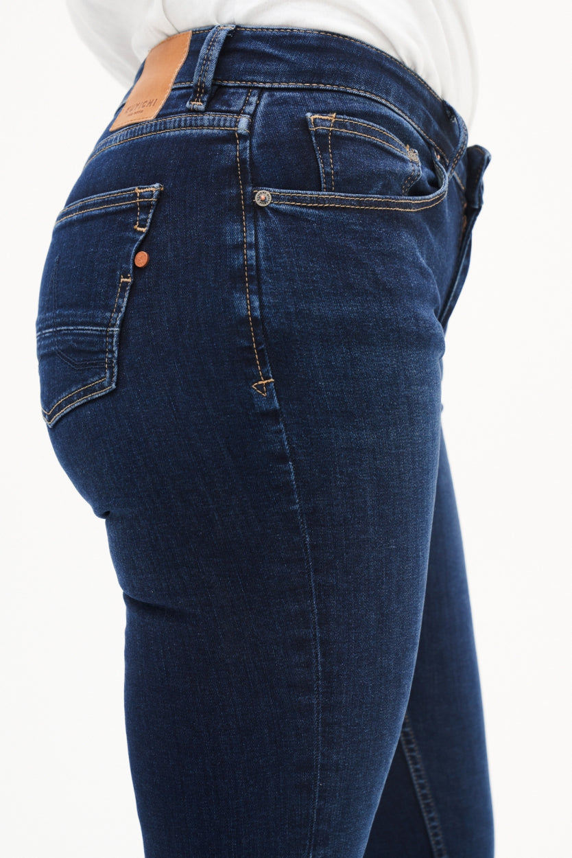 Kuyichi Suzie Slim Deep Blue Jeans für Damen