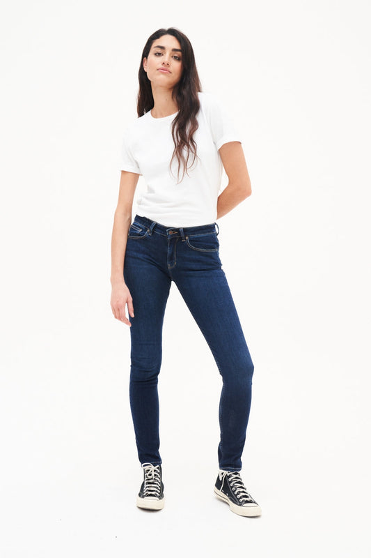 Kuyichi Suzie Slim Deep Blue Jeans für Damen