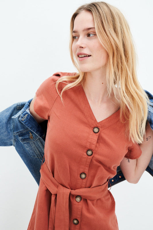 Kuyichi Ella Dress Leinenkleid