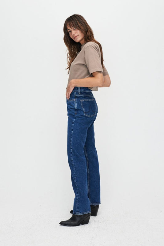 Kuyichi Rosa Straight Dark Blue Jeans für Damen