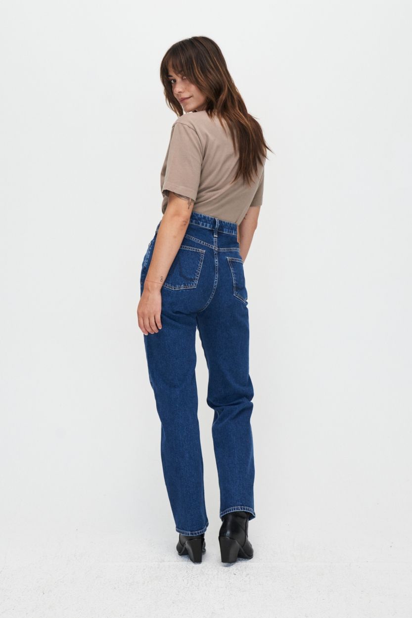 Kuyichi Rosa Straight Dark Blue Jeans für Damen