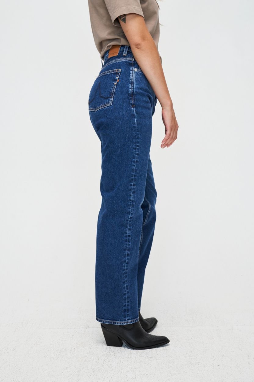 Kuyichi Rosa Straight Dark Blue Jeans für Damen