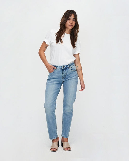 Kuyichi Jenna Boyfriend Faded Indigo Jeans