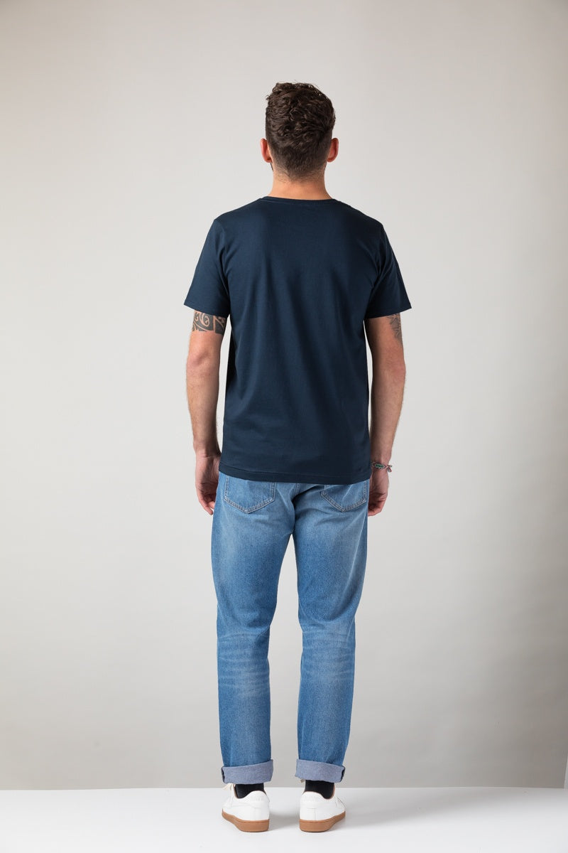 ZRCL Männer-T-Shirt aus Biobaumwolle (WE ARE T-Shirt Blue Stone)